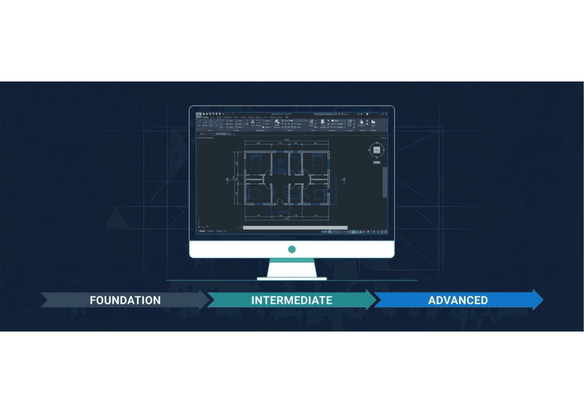 AutoCAD course online learning roadmap from foundation to advanced